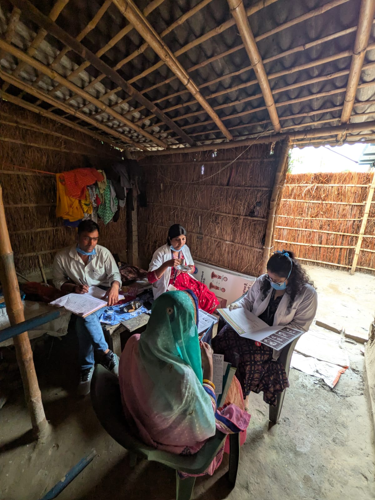 Health camp in rural Bihar
